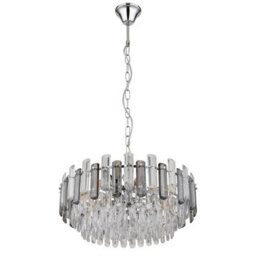 Luminosa Lighting Luminosa Orgina Pendant Ceiling Light Chrome 12X E14 - thumbnail 2