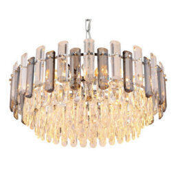 Luminosa Lighting Luminosa Orgina Pendant Ceiling Light Chrome 12X E14 - thumbnail 3