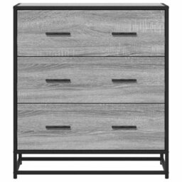Berkfield Sideboard Grey Sonoma 68X35X76 Cm Engineered Wood And Metal - thumbnail 4