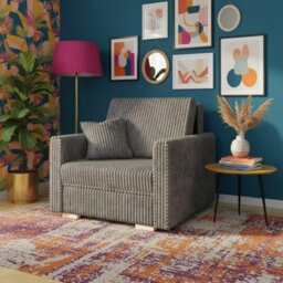 Viva Piano I Upholstered Sofa Bed With Bedding Storage Polyurethane Foam Wooden Legs 103X100X85Cm 80X196Cm Grey - thumbnail 1