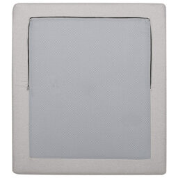 Wyld And Coco Luxora 1-Seater Sofa Pouffe Bed In Light Grey Fabric - Fold-Out Single Sleeper, Convertible Armchair/chaise. - thumbnail 9