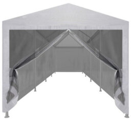 Berkfield Party Tent With 10 Mesh Sidewalls 12X3 M - thumbnail 3