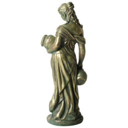 Wyld And Coco Heritage Woman Water Carrier Figurine 115Cm Green - Handmade Greek-Inspired Statue - thumbnail 5