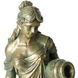 Wyld And Coco Heritage Woman Water Carrier Figurine 115Cm Green - Handmade Greek-Inspired Statue - thumbnail 6