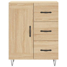 Berkfield Highboard Sonoma Oak 69.5X34X180 Cm Engineered Wood - thumbnail 8
