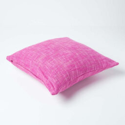 Homescapes Nirvana Cotton Pink Cushion Cover, 60 X 60 Cm - thumbnail 3