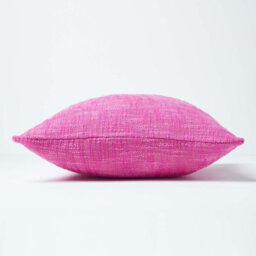 Homescapes Nirvana Cotton Pink Cushion Cover, 60 X 60 Cm - thumbnail 2