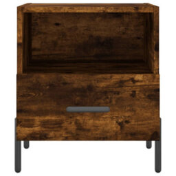 Berkfield Bedside Cabinets 2 Pcs Smoked Oak 40X35X47.5 Cm Engineered Wood - thumbnail 7
