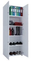 Vcm Wardrobe Lona White W. 70 X H. 184 X D. 40 Cm - thumbnail 2