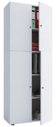 Vcm Wardrobe Lona White W. 70 X H. 184 X D. 40 Cm - thumbnail 1