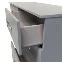 Heddon 6 Drawer Wide Chest In Dusk Grey (Ready Assembled) - thumbnail 5