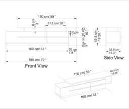 Decorotika Pia Tv Stand Tv Unit For Tvs Up To 60 Inch Cordoba & White - thumbnail 4