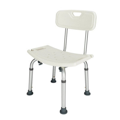 New Disability Shower Bathroom Chair Stool With Backrest Adjustable Safety Seat - image 1