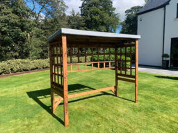 Charles Taylor Trading Large Universal Shelter - Redwood - L92 X W225 X H194 - Grey