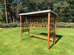 Charles Taylor Trading Large Universal Shelter - Redwood - L92 X W225 X H194 - Grey - thumbnail 3