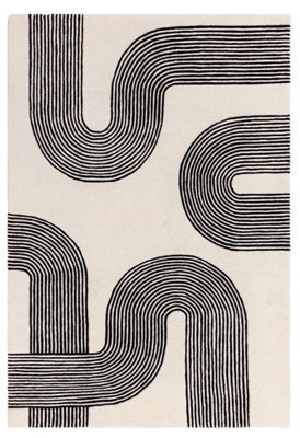 Asiatic Matrix 87 Arches Black Rug-160Cm X 230Cm - image 1