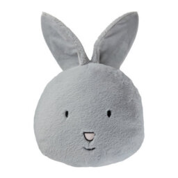 Furn. Kids Grey Rabbit Embroidered Effect Indoor Cushion, (L)30Cm X (W)43Cm - thumbnail 1