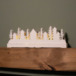 Samuel Alexander 15Cm Battery Operated Light Up Wooden House Scene With 15 Warm White Leds - thumbnail 6