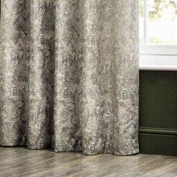 Wylder Bengal Chenille Room Darkening Eyelet Curtain Pair Linen (W)229Cm X (D)229Cm - thumbnail 3