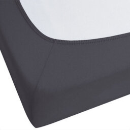 Beliani Fitted Sheet Hofuf 180 X 200 Cm Cotton Black - thumbnail 5