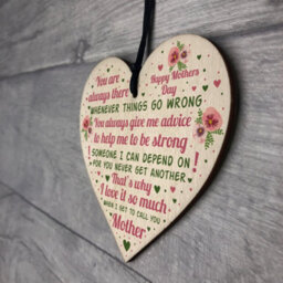 Red Ocean Mothers Day Plaque Mothers Day Gift Wooden Heart Gift For Her Mother Daughter Gifts Keepsake - thumbnail 7