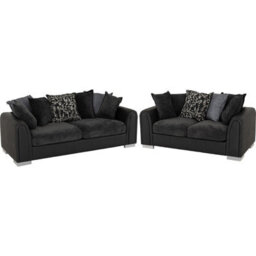 Seconique Millie 3 Seater + 2 Seater Suite-Dark Grey - thumbnail 3