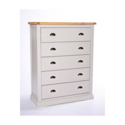Cabinet Bits Loreo 5 Drawer Chest Of Drawers Brass Cup Handle - thumbnail 2