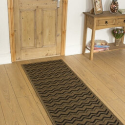 Chevron Hallway Runner Rug - Hardwearing, Non-Slip & Durable Carpet For Hall, Kitchen & Corridor - thumbnail 1