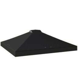 Outsunny Gazebo Roof Replacement Uv50+ Waterproof 3X3(M) Black - thumbnail 2