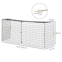 Homcom Fireguard Fire Safe Guard Extending Fireplace Wire Mesh Screen Cover - thumbnail 3