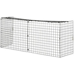 Homcom Fireguard Fire Safe Guard Extending Fireplace Wire Mesh Screen Cover - thumbnail 2
