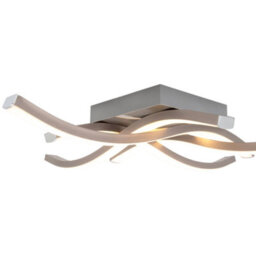 Happy Homewares Modern Led Ceiling Lighting Fitting In Brushed Nickel With 4 Strips - thumbnail 5