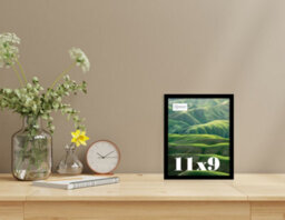 11X9 Black Picture Frame (27.9 X 22.9Cm) Poster, Photo, Artwork, Gallery Wall Or Print - thumbnail 2