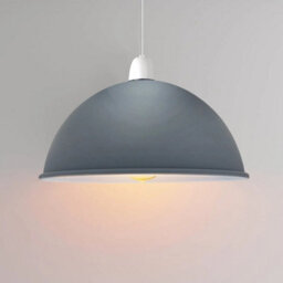 40Cm Black White Inner Metal Ceiling Lamp Shade Easy Fit Hanging Light Shade - thumbnail 3