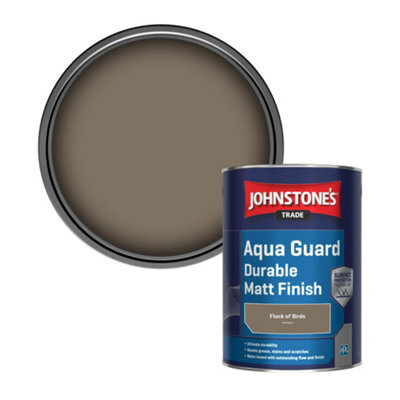 Johnstone's Trade Wood & Metal Aqua Guard Durable Matt Paint Flock Of Birds (Ppg1021-5) 1L - image 1