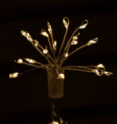 Samuel Alexander 30Cm Set Of 4 Light Up Silver Shaped Christmas Tree Garden Path Lights With 200 Warm White Leds - thumbnail 7