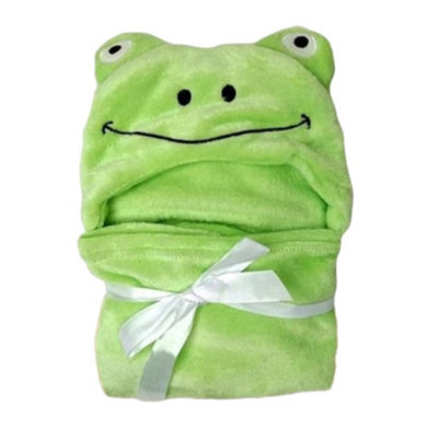 Woodside Home Living Hooded Baby Blanket - Frog - image 1