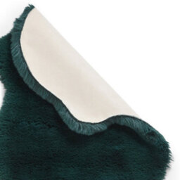 Sheepskin Jewel Green Plain Shaggy Rug, 50mm Thickness Modern Rug For Bedroom, Living Room, & Dining Room-60Cm X 180Cm (Double) - thumbnail 6
