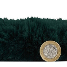 Sheepskin Jewel Green Plain Shaggy Rug, 50mm Thickness Modern Rug For Bedroom, Living Room, & Dining Room-60Cm X 180Cm (Double) - thumbnail 7