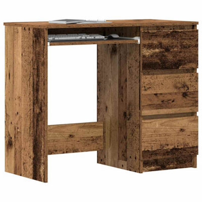 Berkfield Desk Old Wood 90X45X76 Cm Engineered Wood - image 1
