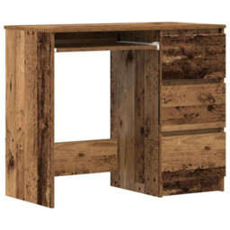 Berkfield Desk Old Wood 90X45X76 Cm Engineered Wood - thumbnail 2