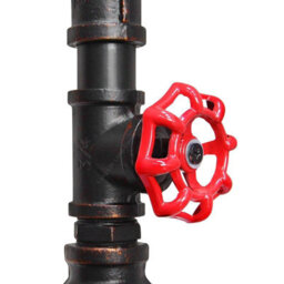Long Life Lamps Company Industrial Water Pipe Vintage Ceiling Rope Pendant Light With Valve Tap M0168 - thumbnail 7