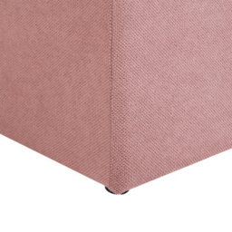 Wyld And Coco Pink Ottoman 100 X 42 X 40 Cm Polyester Upholstered Footstool With Hidden Storage - thumbnail 8