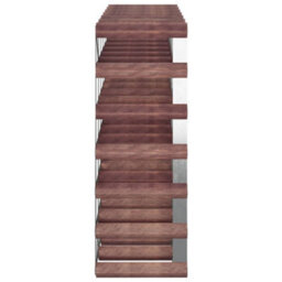 Berkfield Wine Rack For 42 Bottles Brown Solid Wood Pine - thumbnail 5