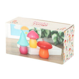 Something Different Funky Fungi Mushroom Candles (Pack Of 3) Multicoloured (One Size) - thumbnail 3