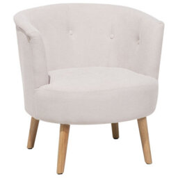 Beliani Armchair Odenzen Fabric Off-White