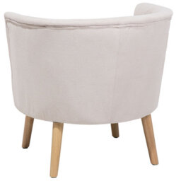Beliani Armchair Odenzen Fabric Off-White - thumbnail 6