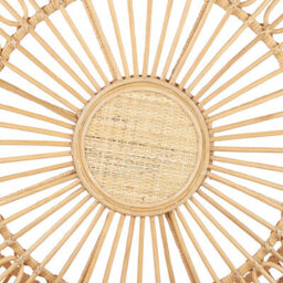 Beliani Garden Coffee Table Randazzo 85 Cm 85 Cm Rattan Light Brown - thumbnail 6