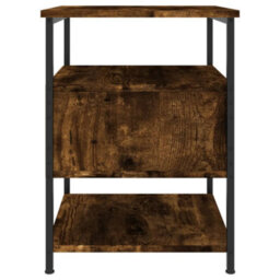Berkfield Bedside Cabinets 2 Pcs Smoked Oak 40X42X56 Cm Engineered Wood - thumbnail 8