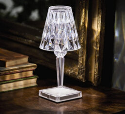 Rechargeable Diamond Touch Control Lamp - Usb Charging Dimmable Light For Dining Or Side Table - Measures 26 X 8 X 8Cm - thumbnail 2